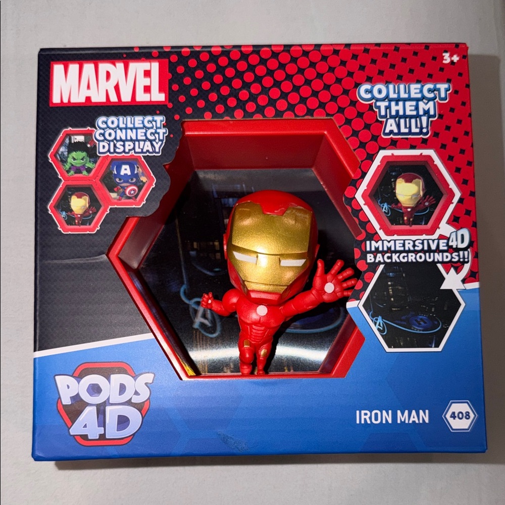 Marvel Iron Man Red and Gold 4D Pod